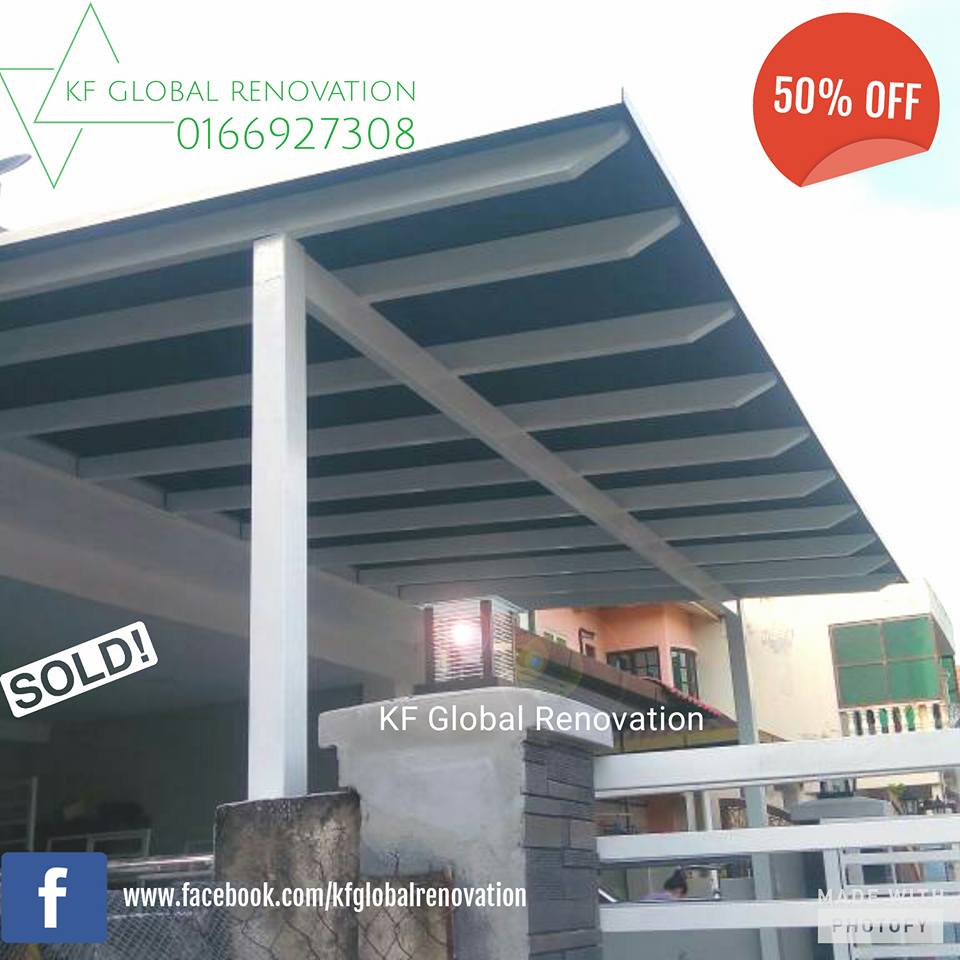 solid polycarbonate awning